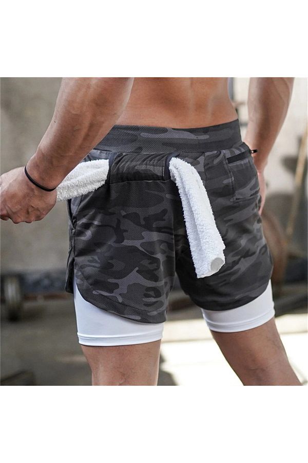 Choice 2023 Camouflage 2 in 1 Men s Running Shorts Sport Jogging Fitness Quick Dry Gym Me. Trendyol