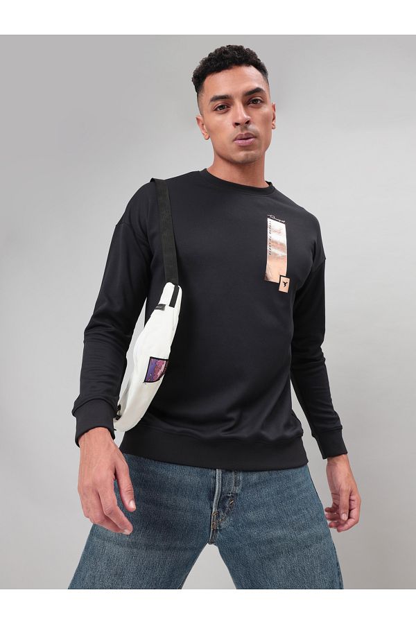 Technosport By Styli-4-Way Stretch Printed Sweatshirt 1