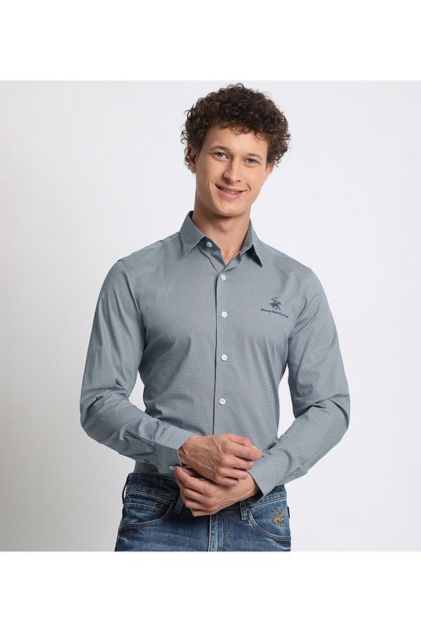 Beverly Hills Polo Club BHPC Long Sleeve Shirt Dark Blue For Men Trendyol