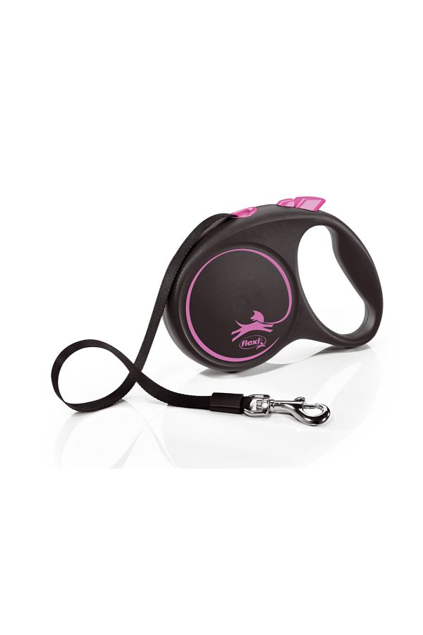 Flexi-Extending Walking Collar - Black Design Strip 1