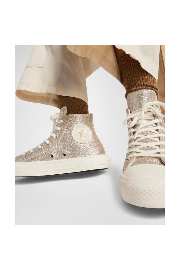 Converse Chuck Taylor All Star Glitter Oro Claro Shoes Trendyol