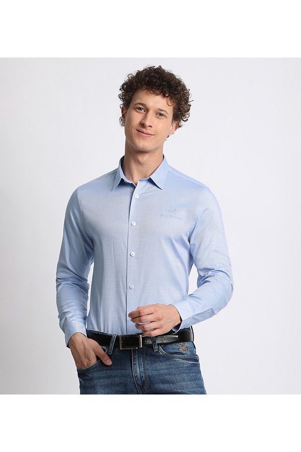 Beverly Hills Polo Club BHPC Long Sleeve Shirt Powder Blue For Men Trendyol