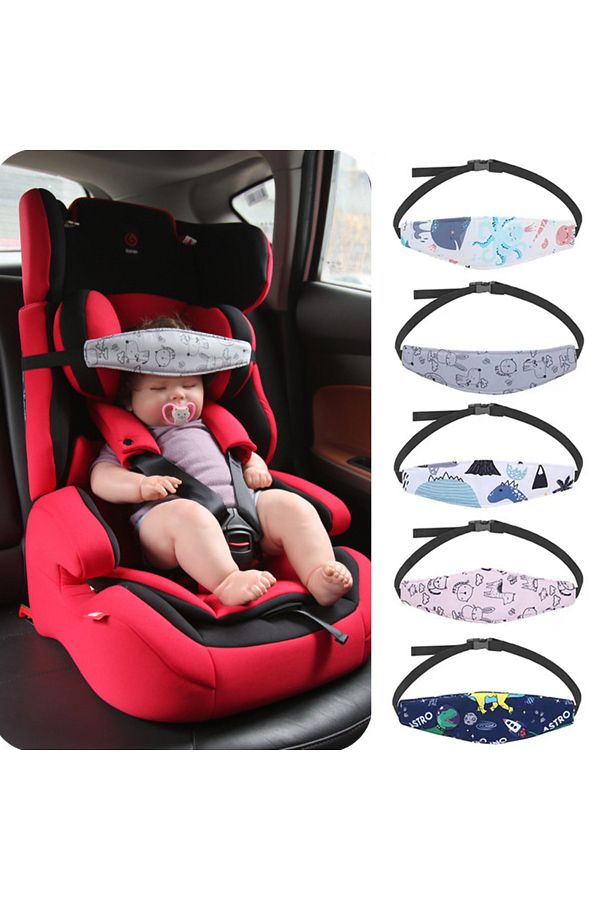 Car seat head strap top