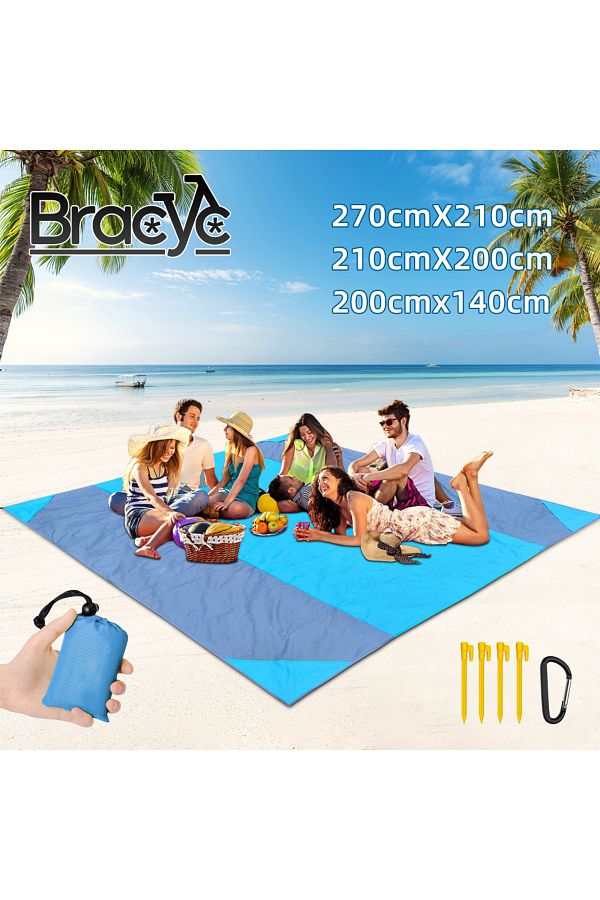 Choice 2x2.1m Waterproof Pocket Beach Blanket Folding Camping Mat Mattress Portable Lightweight Mat Outd. Trendyol