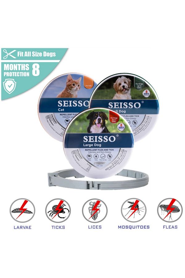 Choice Dog Anti Flea And Tick Collars Pet 8Month Protection Adjustable Collar For Large Dog Puppy Cat D. Trendyol