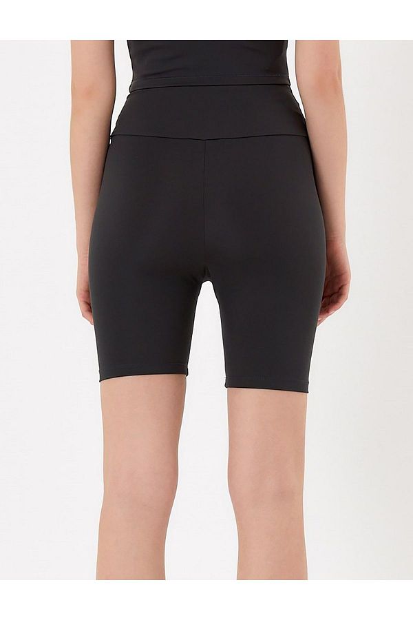 Wear Tight Women s Black Biker Shorts Leggings High Waist Trendyol