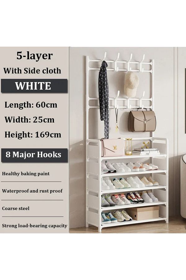 Choice Clothes Hanger Multi ayer Shoe Rack Doorway Hangers Shoe Shelf Coat Rack Storage Clothing Indoor Trendyol