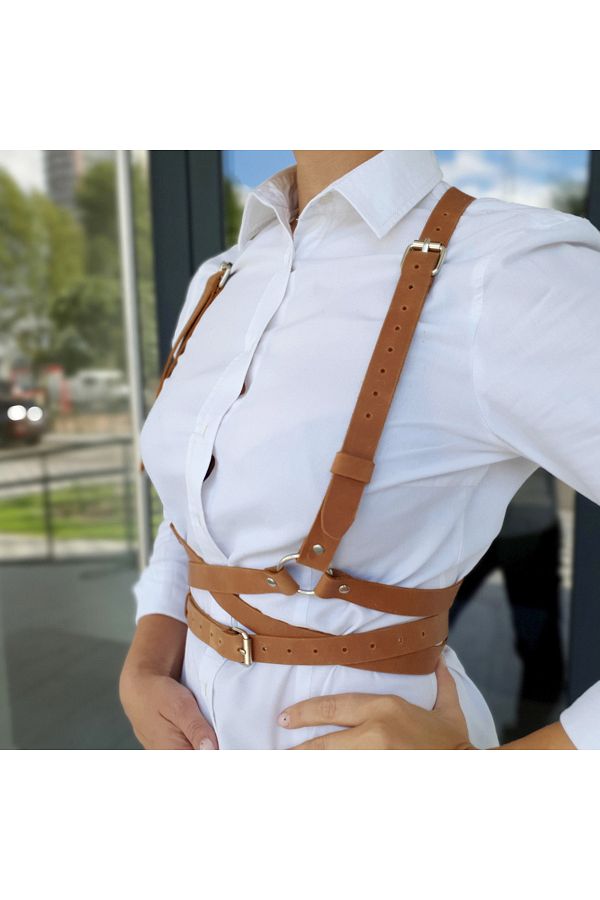 Choice Women Fashion Harness Waist Belt Pu Leather Lingerie Harness Corset Suspenders for Women Gothic F. Trendyol