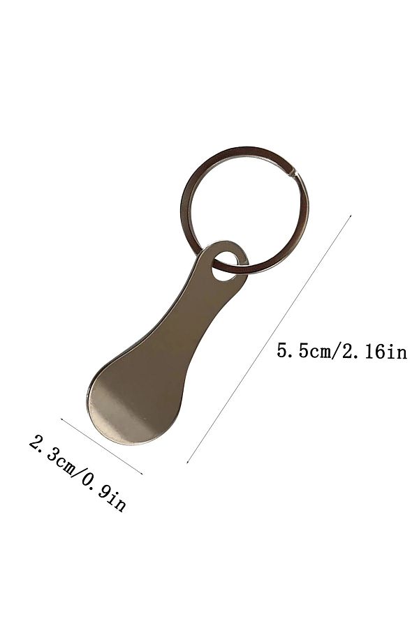 Shopping cart token keychain shop