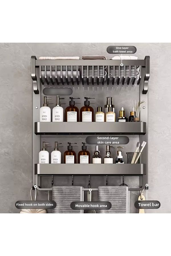 Multi layer towel rack top