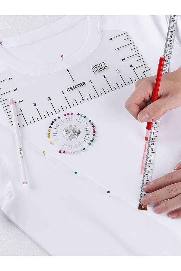 Choice 8PCS T Shirt Ruler Guide Alignment Tool PVC T Shirt Ruler to Center Designs For Adult Youth Toddl. Trendyol