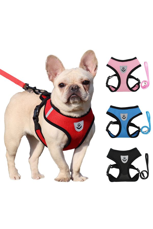 Choice Hundeharnes Comfortable Mesh Dog Collars Puppy Breathable Reflective Anti break Lead Rope Trendyol