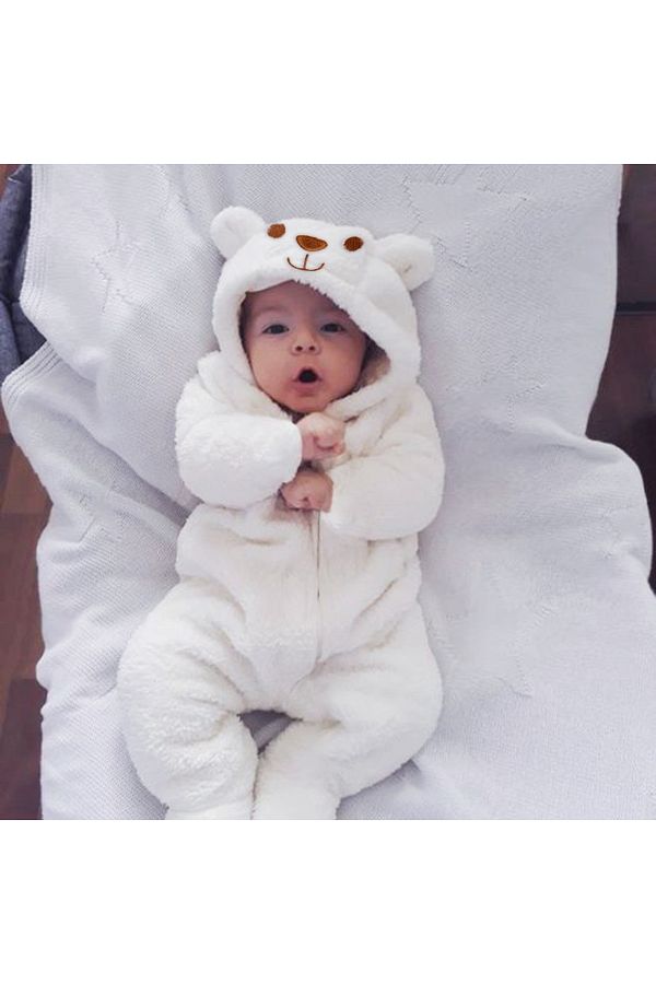 Newborn hooded jumpsuit discount