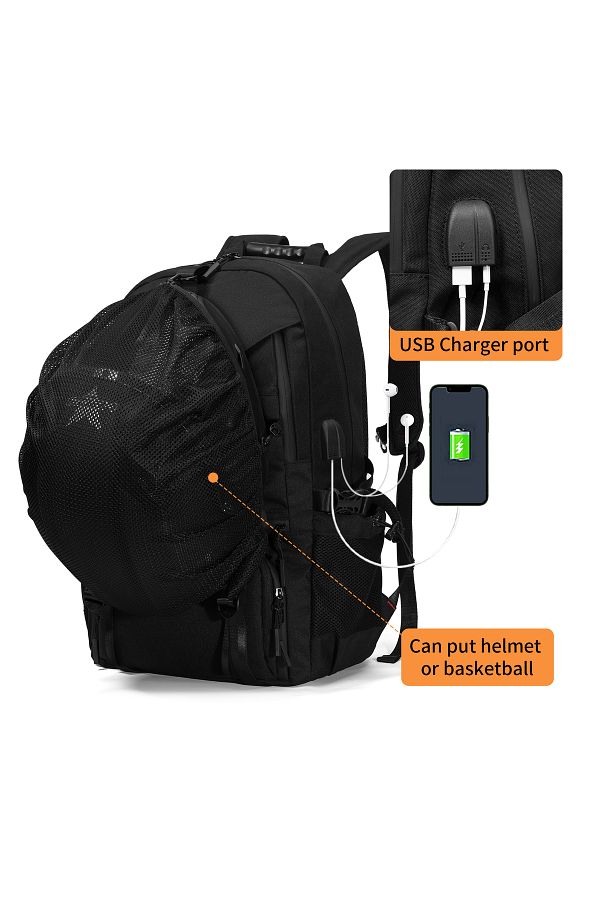 Cycling backpack with helmet holder discount