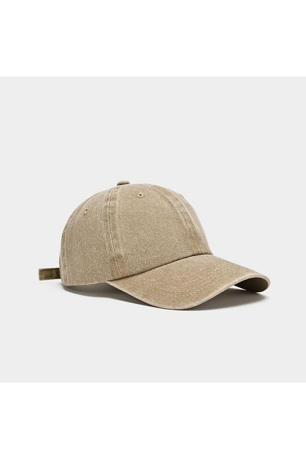 Choice-Baseball Cap Washed Cotton Men Women Snapback Hat Vintage Hip Hop Caps Solid Color Dad Hat Bone C... 1
