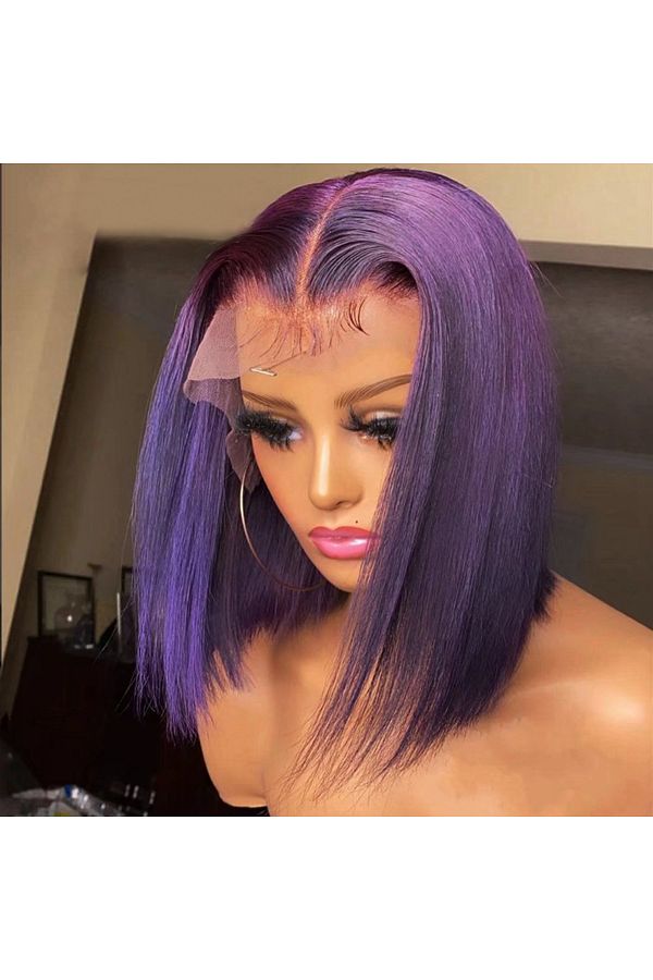 Purple virgin wig clearance
