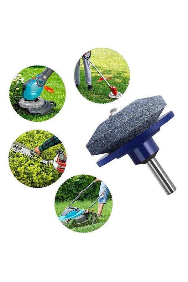 DIHAKI Lawn Mower Sharpener Garden Tools Hand Drill Electric Drill Sharpener Multifunctional Stone Wind Trendyol