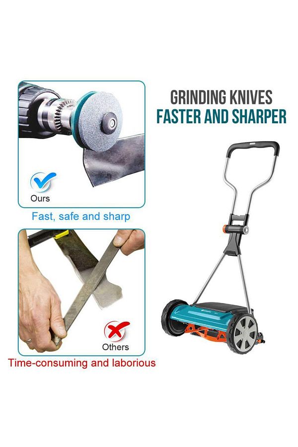 DIHAKI Lawn Mower Sharpener Garden Tools Hand Drill Electric Drill Sharpener Multifunctional Stone Wind Trendyol