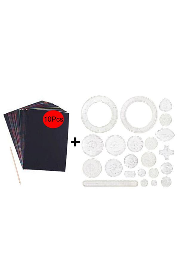 Choice-Funny Spirograph Drawing Toys Set Interlocking Gears & Wheels Geometric Ruler Drawing Accessories... 1