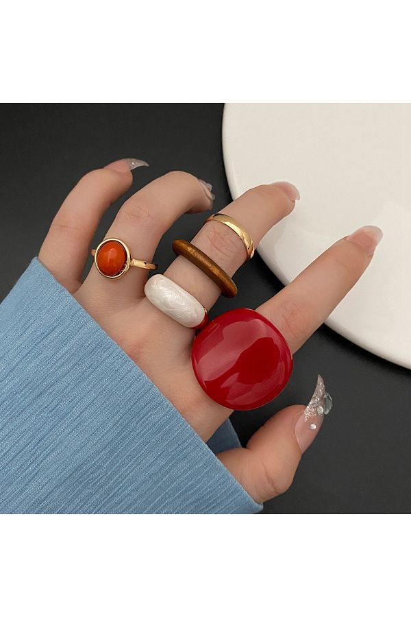 Wooden finger rings cheap