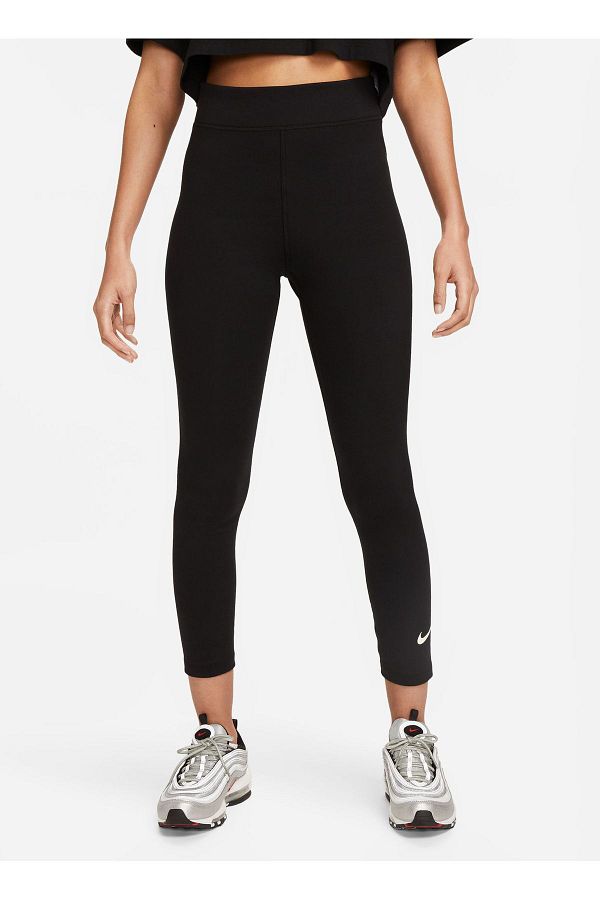 Nike Black Gray Silver Women s Skinny Leg Slim Fit Tights DV7789 010 W NSW NK CLSC HR 7 8 TIG Trendyol