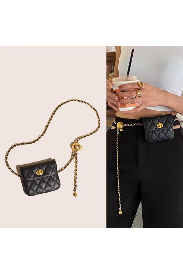 Choice Elegant Leather Chain Belt Bag For Women Crossbody Waist Purse Fanny Pack Evening Clutch Mini Han. Trendyol