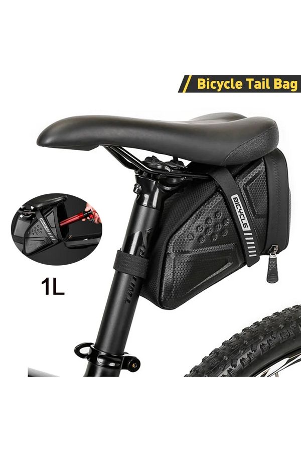 Choice Bike Saddle Bag 1L Waterproof Storage Black Tail Rear Reflective Pack Accessory Kit Tool MTB Road. Trendyol