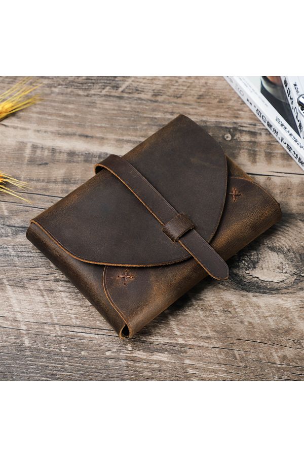 Leather book carrier online