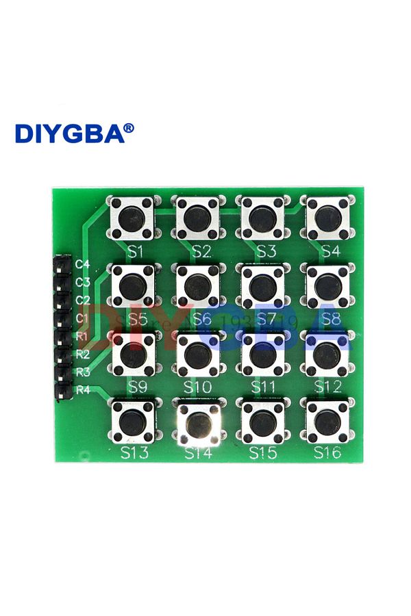 Choice-8pin 4x4 4*4 Matrix 16 Keys Button Keypad Keyboard Breadboard Module MCU for arduino Diy Kit 1