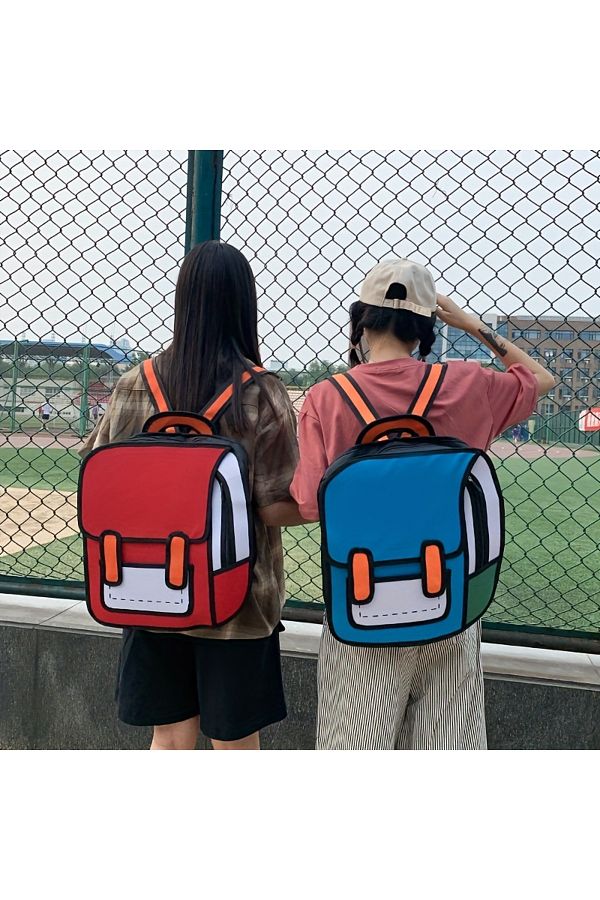 Choice Anime Manga 2D Backpack with 3D Stereoscopic Design Large Capacity Dual Shoulder Bag for Cospla. Trendyol