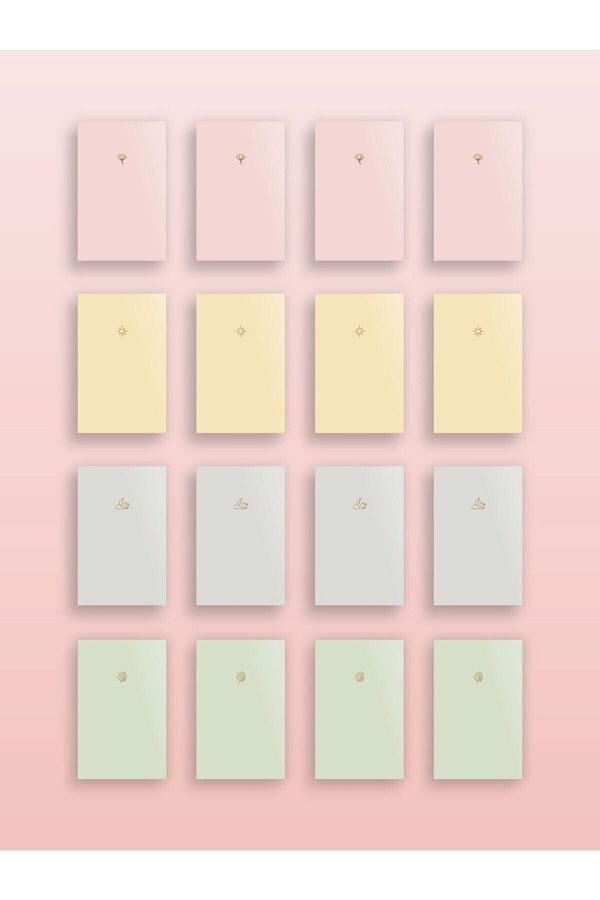 AKILLICA-Notebook 16 Notebook Set Pastel Notebook Set Unlined Notebook 10,5x15cm 1