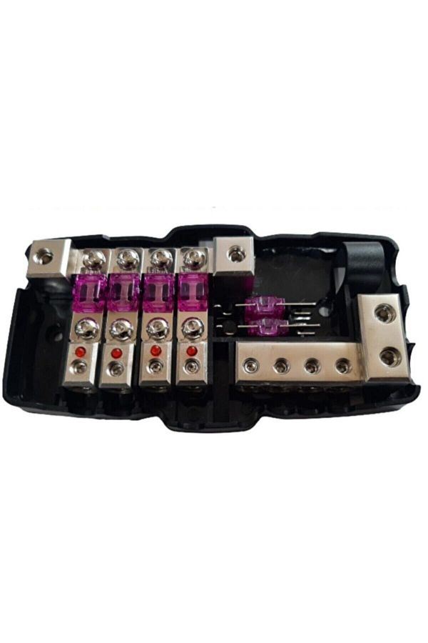 AUDİO-Car Audio System Amplifier Block Fuse Distributor Terminal 2 Input 4 Output Class 1