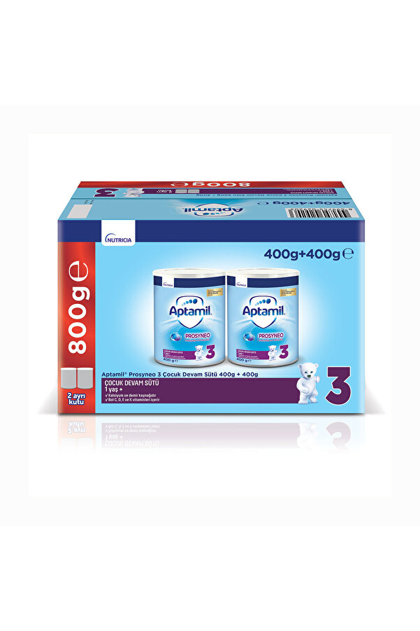 Aptamil 3 Çocuk Devam Sütü Prosyneo 1 Yaş 400 gr X 2 Adet