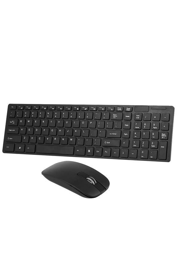 Arealer-K-06 2.4G Wireless Keyboard and Mouse Combo Computer Keyboard with Mouse Plug and Play Black Keyb... 1