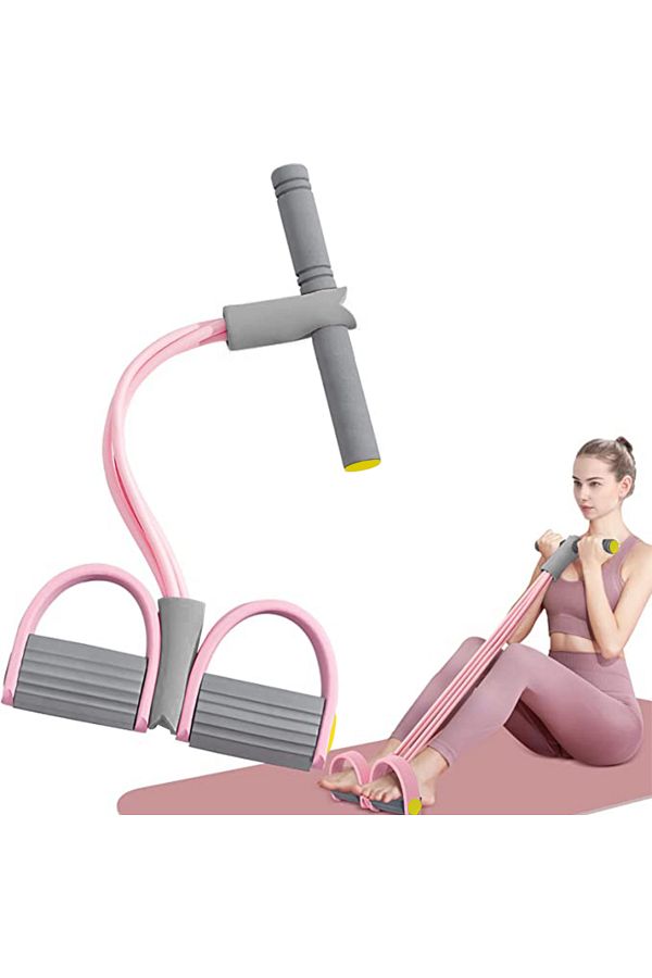 Choice Resistance Bands 4 Tube Yoga Pedal Puller Resistance Band Elastic Pull Rope Fitness Equipment for. Trendyol