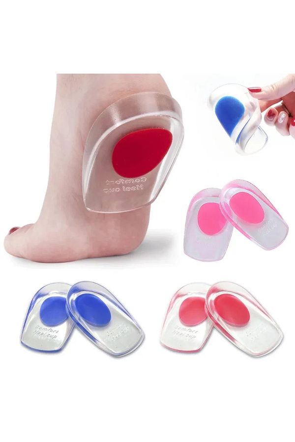 Choice 1 Pair Soft Silicone Gel Insoles for Heel Spurs Pain Foot Cushion Foot Massager Care Half Heel In. Trendyol