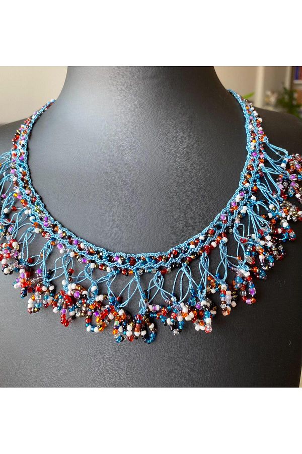 Paka Ethnic Design Bead Necklace Trendyol