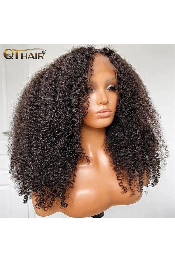 Kinky curly human hair lace wigs shop