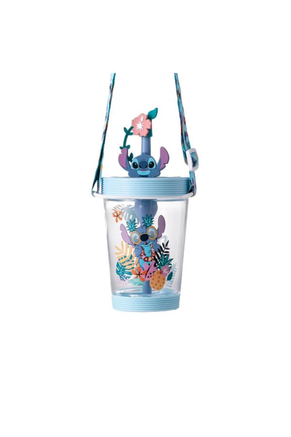 Miniso-MINISO Lilo & Stitch Collection Portable Tumbler with Straw (535mL)(Stitch) 1