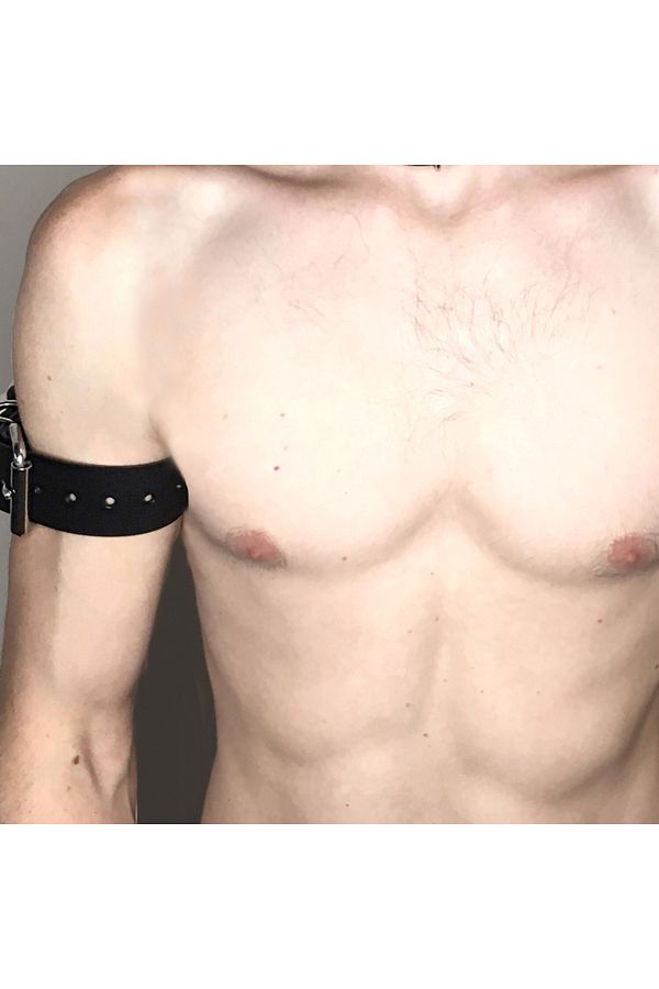 Choice-Harajuku Gothic Punk Bdsm Collar Choker Neck Arm Bondage Pu Leather Belts For Men Gay Erotic Sexu... 1