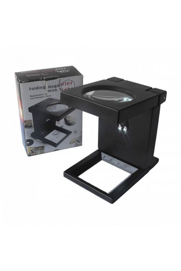 LEIDORY-Folding Plastic Lube Magnifier with Led Light 1