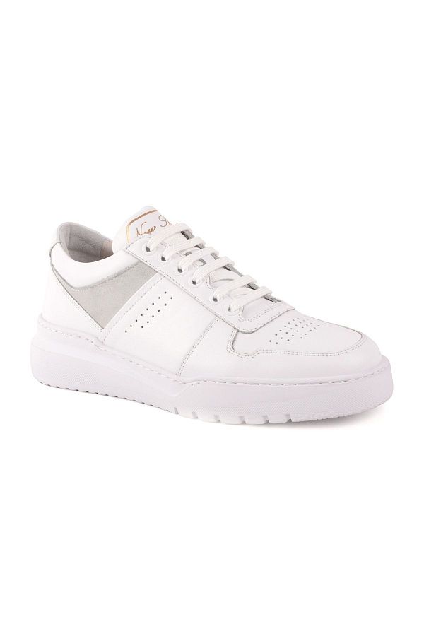 Libero-L4705 Leather Men's Casual Shoes White 1