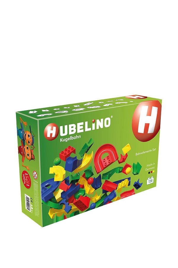 Hubelino-128 Piece Marble Run Action Element Making Set 1