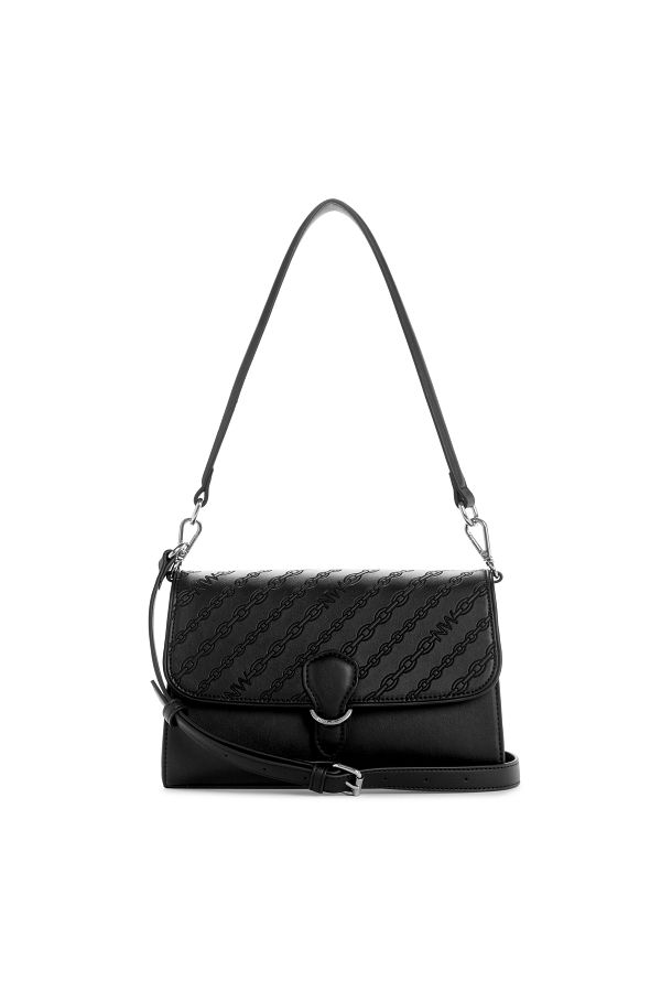 Nine West Levvy Ninewest Black Sling Bag Top Handle Flap Trendyol