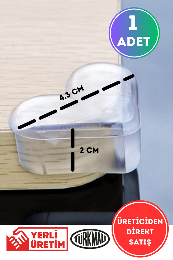 WAPPA 1 Adet Bebek Çocuk Masa Kenar Köşe Koruyucu 1 Adet