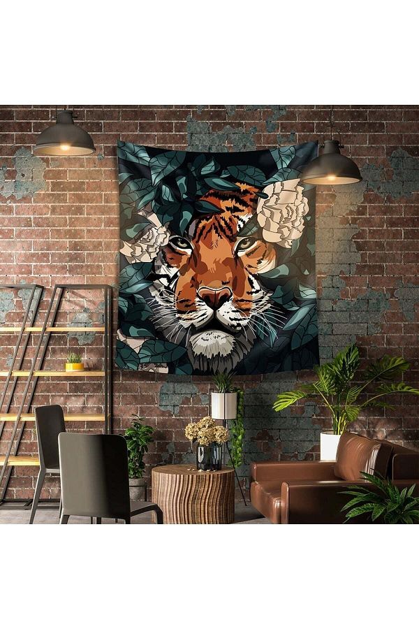 WALLHANG-Tiger Wall Cloth, Wall Carpet 130 X 150 Cm 1