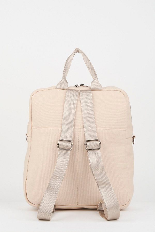Cream canvas backpack hot sale