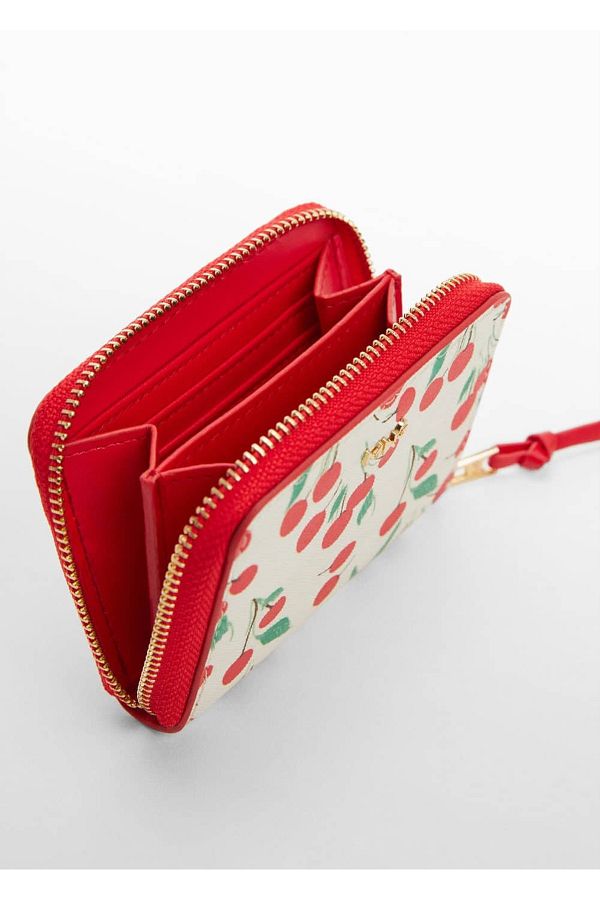 MANGO Woman-Cherry Pattern Wallet 1