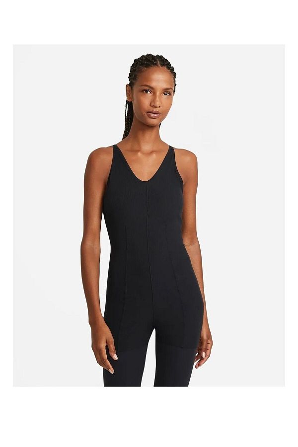 Nike Yoga Lux 7 8 Black Women s Jumpsuit Layered Jumper Trendyol