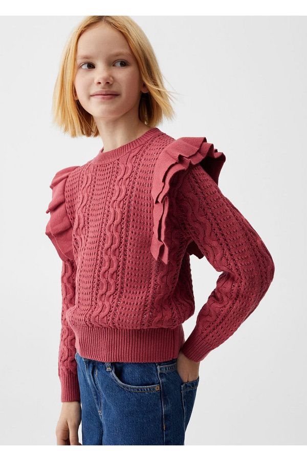 MANGO Kids-Red Sweater for Kids 1